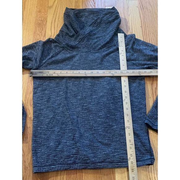 70- LULULEMON HEALTHY HEART GRAY YOGA HIGH NECK SHRT TOP SWEATSHIRT SZ M - Picture 4 of 7